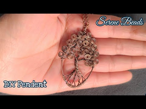 Wire wrapped tree tutorial | Wire wrapped tree of life | Spiral wire jewelry 