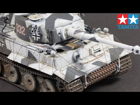 Tiger I Early snow camouflage (Tamiya 1/35 scale model)