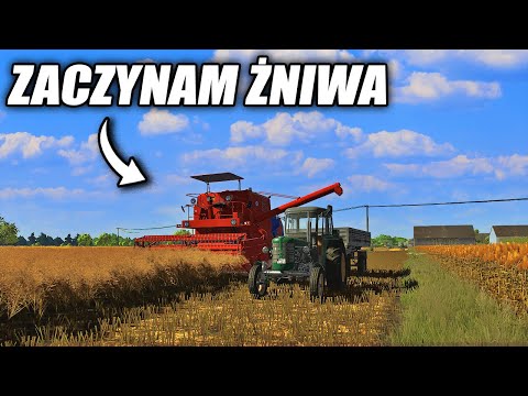 PRZYGODY WESOŁEGO ROLNIKA - ZACZYNAM ŻNIWA, ZOSTAŁEM OPERATOREM HARVESTERA | E76