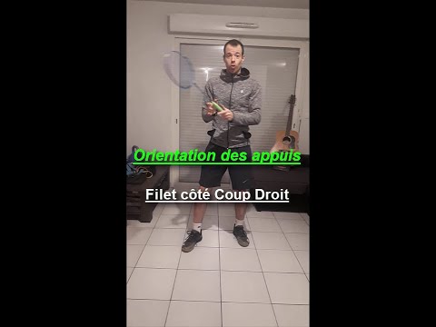 Comment bien ORIENTER VOS APPUIS au DÉMARRAGE - 01 : Déplacement AU FILET côté COUP DROIT