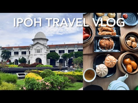 Ipoh Travel Vlog 2D2N | Chegando a Ipoh de trem 🚉 | Lugares para ir e o que comemos em Ipoh