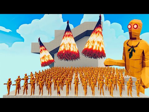 100x MUMMY + 1x GIANT vs 4x EVERY GOD   Totally Accurate Battle Simulator TABS