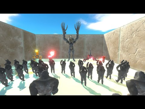 Primatas Desafiam Flagelo + Robôs Atualização - Animal Revolt Battle Simulator