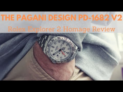Review of the Pagani Design PD-1682 V2  - Explorer 2 GMT Homage Watch
