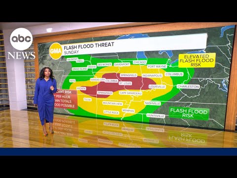 Flash flood threat in the Plains, Midwest