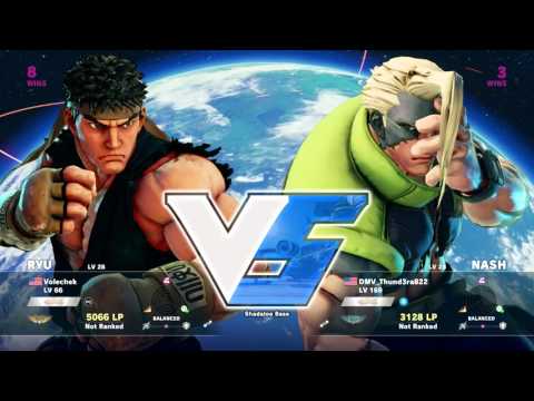 S.F.V.O.R. w/ Nash - New Format Best of 3 - Street Fighter V Online Ranked