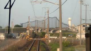 【JR松山駅高架化後の前面展望】松山⇔伊予市　往復　2025年