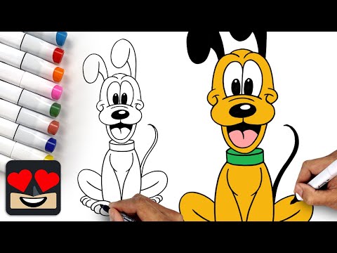 How To Draw Pluto | Walt Disney