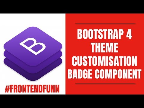 bootstrap 4 theme customisation - Badge Component