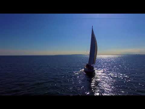 Laurent Giles 60 under sail.