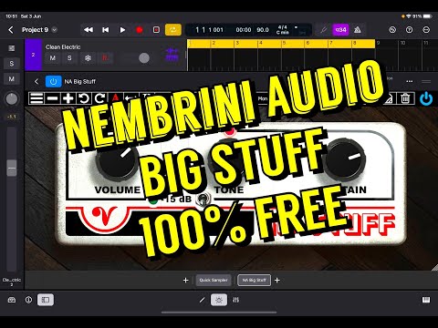 Big Stuff by Nembrini - Based on the Electro Harmonix Big Muff - 100% FREE - Demo in Logic Pro iPad