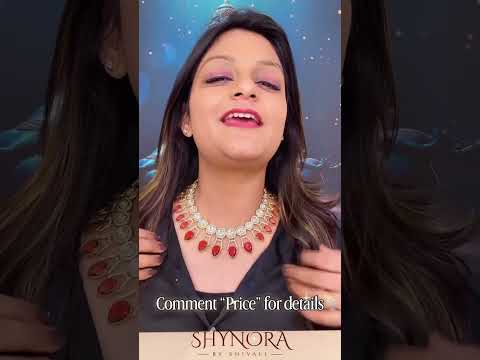 Laal Noor Ruby Drop Choker Set
