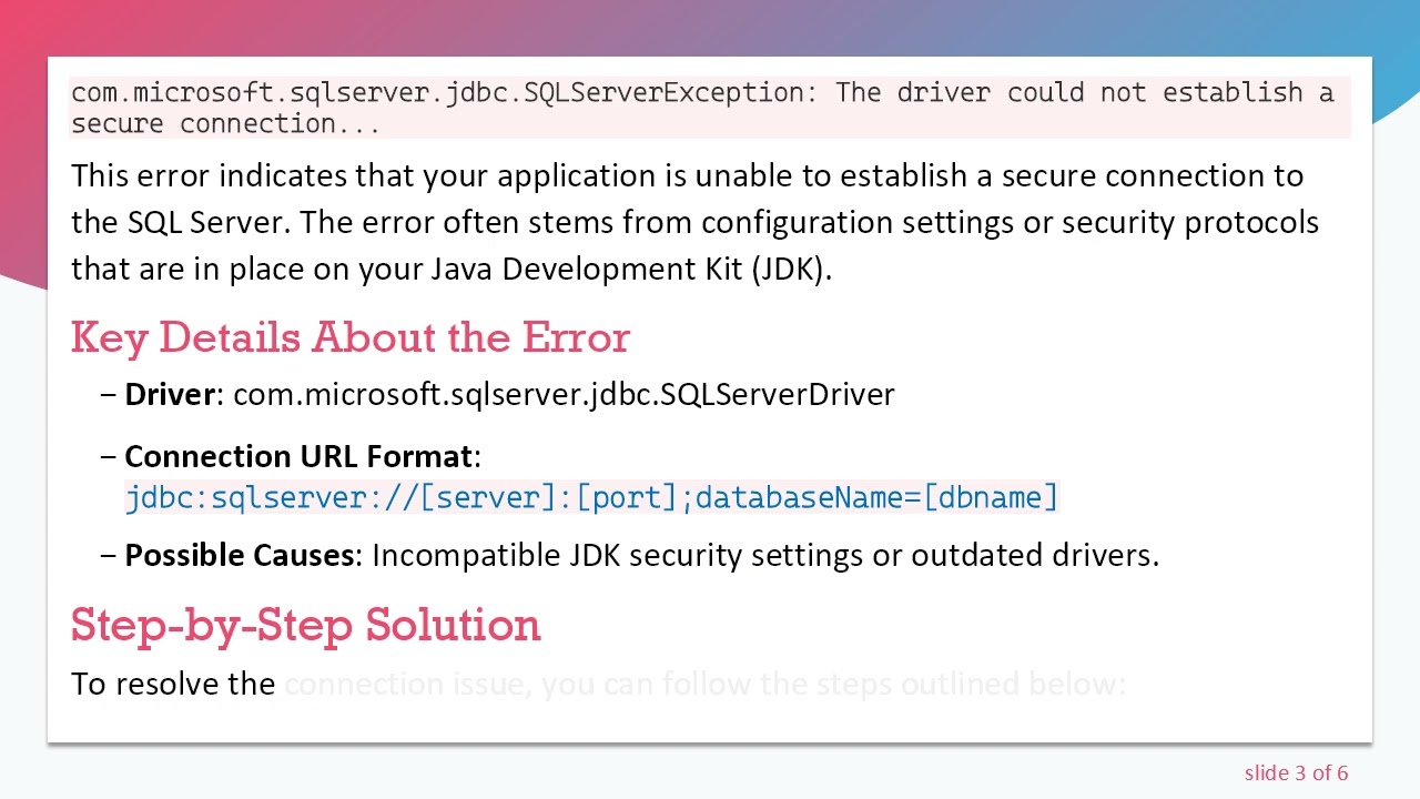 Troubleshooting the Spring Boot Application with SQL Server Connection Issues
