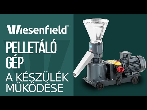 Videó - Pelletáló gép - max. 100 kg/h - Ø 120 mm