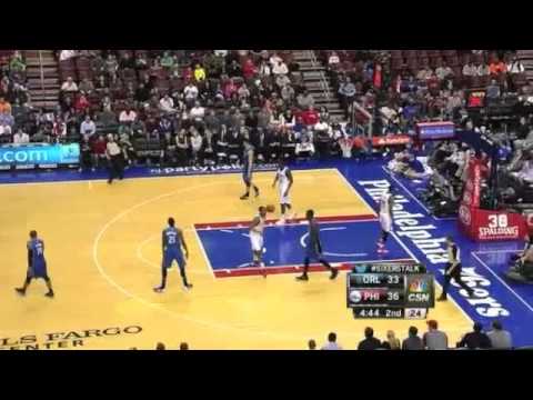 Victor Oladipo hits the shot clock
