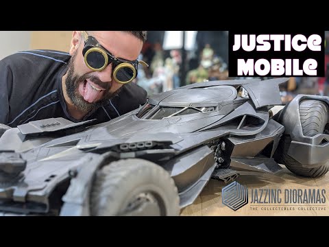 Justice Mobile JazzInc Diorama 1/6 Batman Batmobile League unboxing review Danoby2