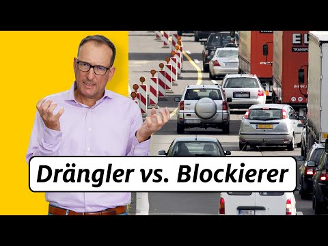 Reißverschluss-Drängler und Blockierer: Wer hat Recht? | ADAC | Recht? Logisch!