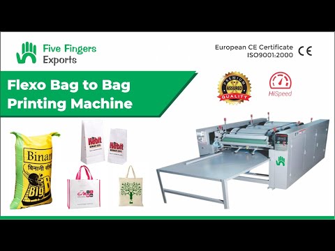 Four Color Paper Bag Printing Machine (Max Bag Size: 25 to 45 inches)