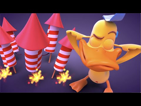 Paperotti in 'FIREWORKER' - The Silly Funny Duck - Animated Short