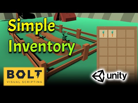 Unity-Bolt Simple Inventory #2 - Place Item in Inventory Slot - Tutorial(Visual Scripting)