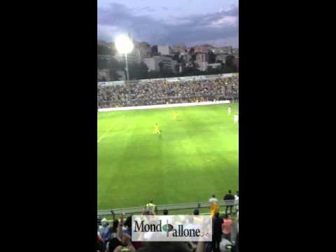 Frosinone-Lecce: gli ultimi 3 minuti di gara, il gol del 3-1 di Alessio Viola e la festa finale