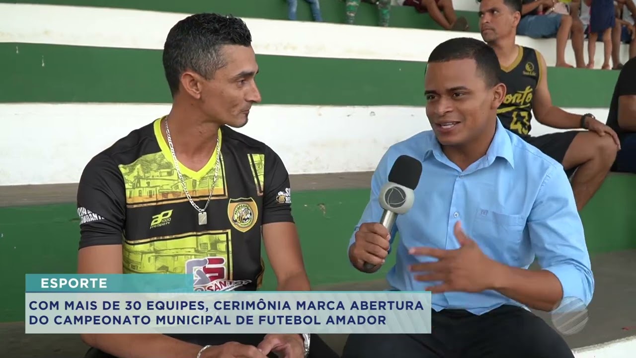 COM MAIS DE 30 EQUIPES, CERIMÔNIA MARCA ABERTURA DO CAMPEONATO MUNICIPAL DE FUTEBOL AMADOR