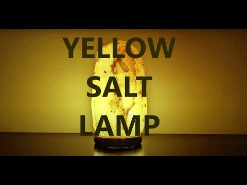 Yellow Salt Lamp/ Night Light - Day Light / 8 Hours No Sound