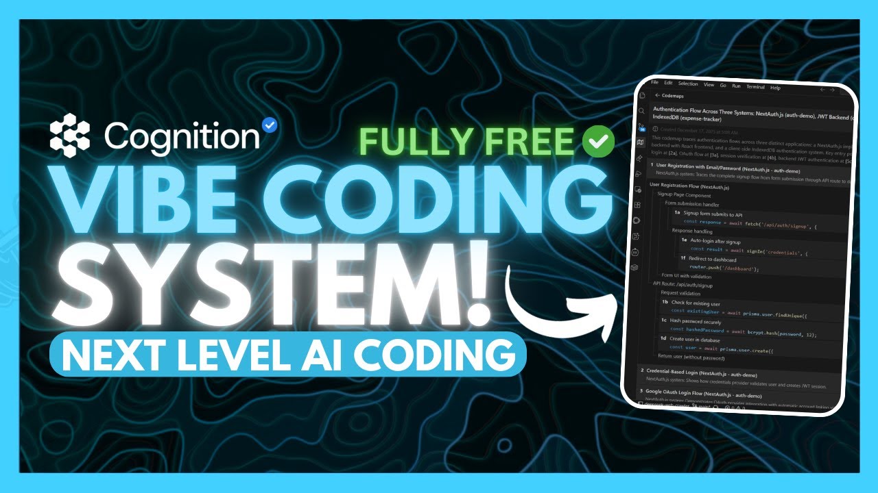 Codemaps: AI That Understands Your Code + A NEW Vibe Coding System! (Fully FREE)