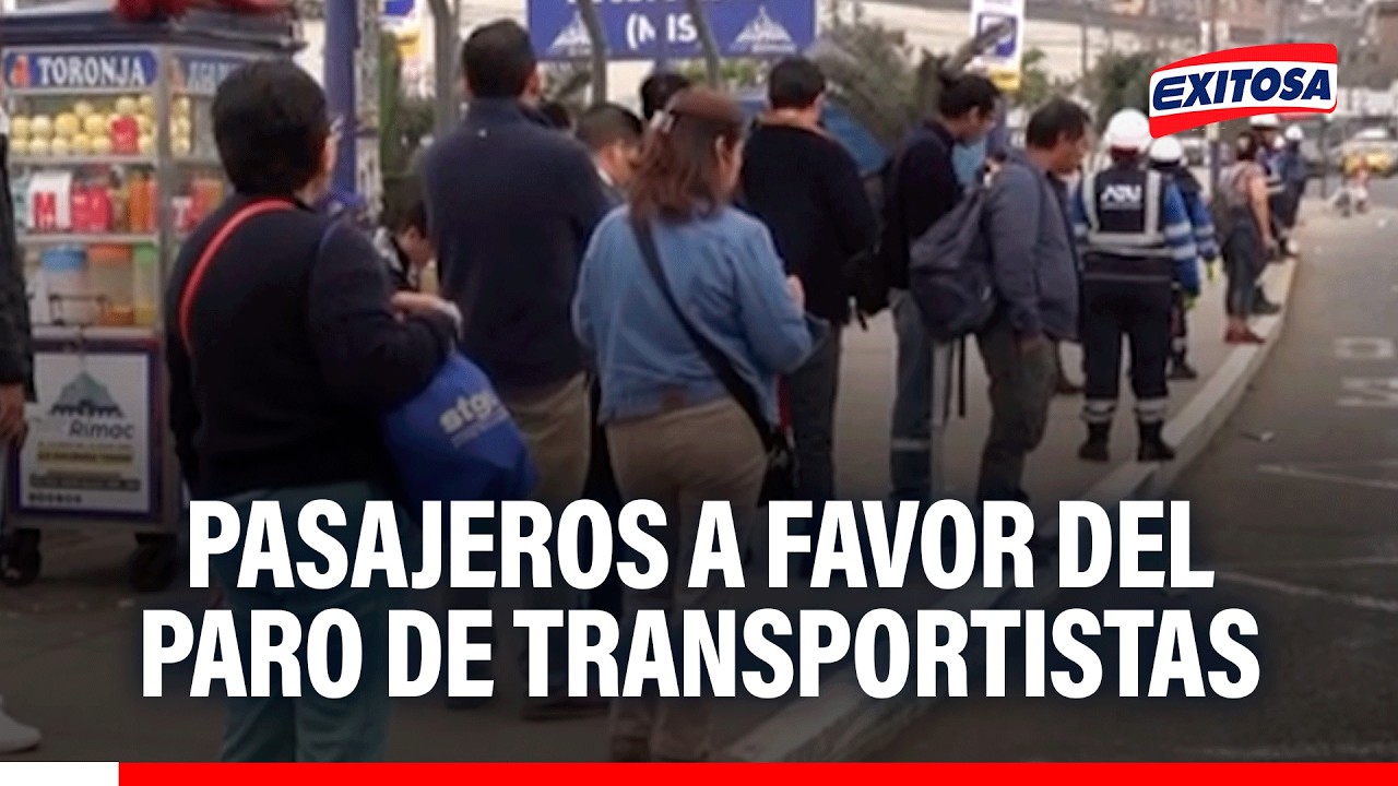 🔴🔵 Pasajeros a favor del paro de transportistas por constantes ataques criminales