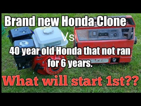 Thumbnail for Will it Start? Honda GX CLONE Vs Honda EX 40 years old. by Honda e, WiLL