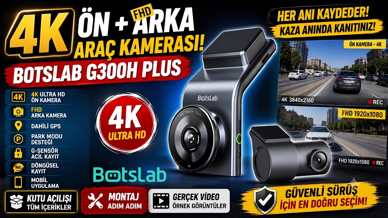 Araç Kamerası Alacaklar Mutlaka İzlesin! Botslab G300H Plus İncelemesi