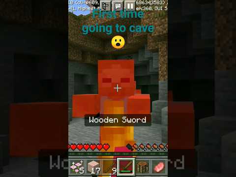 Zombie Attack in Haunted Cave! Viral Minecraft Shorts