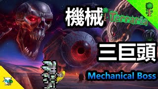Terraria 泰拉瑞亞 機械三巨頭，機械骷髏，雙子魔眼，蜈蚣長老