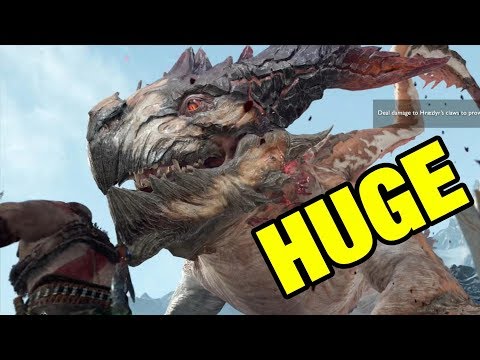HUGE DRAGON Boss Fight! 🐲 - God Of War (Dragon HREZLYR BOSS FIGHT)