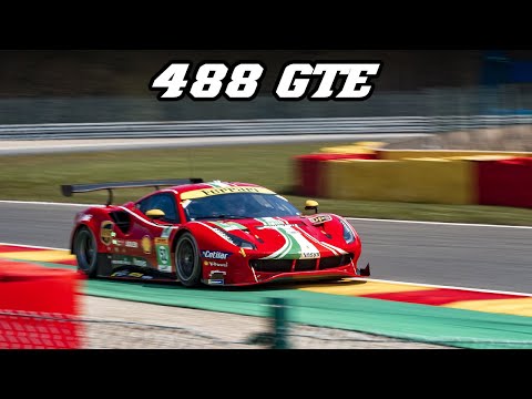 Ferrari 488 GTE | Turbo sounds, bangs and fly bys | 2016-2021 races