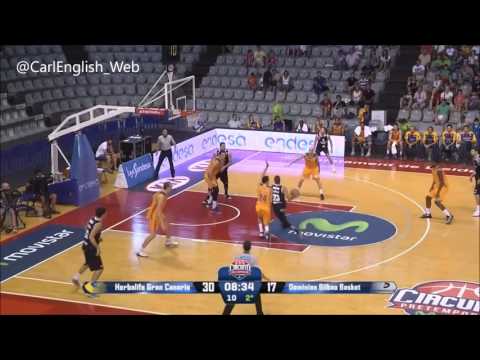 Carl English - Preseason highlights with Bilbao Basket (2016)