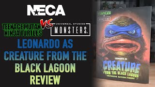 NECA TMNT x Universal Monsters Leonardo as Creature from the Black Lagoon Review