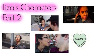 Liza's characters in david dobriks vlogs part 2