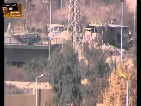 استهداف حاجز جسر السياسية في مدينة دير الزور بواسطة رشاش 14 من قبل كتائب الأنصار