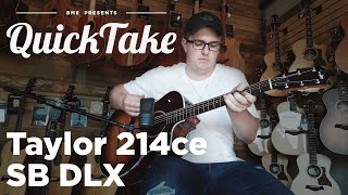 Video thumbnail for Taylor 214ce SB DLX | QuickTake | Barnett Music Exchange by Barnett Music Exchange
