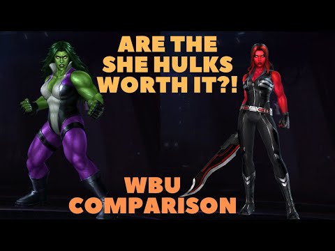 RED SHE HULK & SHE HULK Uniform - Proxima & Corvus WBU - Worth Buying? - Marvel Future Fight APK