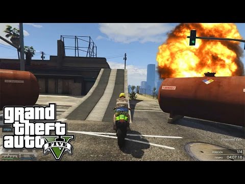 GTA V CRAZY RACE! SUPER MEGA JUMPS, A VERY DIFFICULT JUMP, PERFECT!! xFaRgAnx
