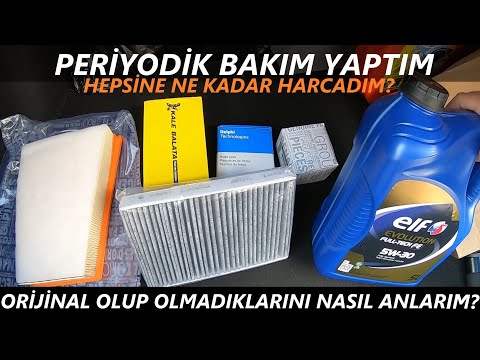 RENAULT FLUENCE PERİYODİK BAKIMINI YAPTIM I Yağ ve Filtrelerin Orijinallikleri Nasıl Anlaşılır?