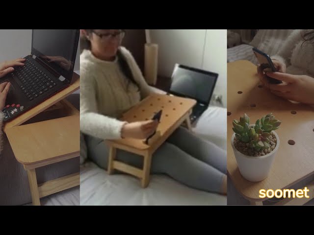 Vídeo relacionado con DIGITUS DA-90441 - Cojín para portátil - para portátiles de 17" - con Soporte para Smartphone - cojín para portátil - Mesa para portátil para Trabajar cómodamente Desde el sofá o la Cama - Gris