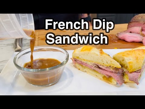 Sous Vide Pot Roast + Garlic Confit + French  Dip Sandwich