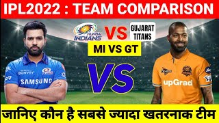 IPL2022- Mumbai Indians Vs Gujarat Titans Team Compression || Mi Vs Gt Squad Compression