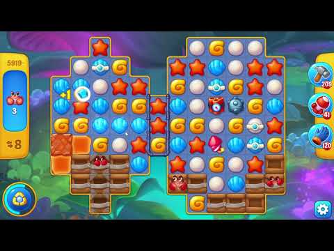 Fishdom 5919 Super Hard Level - 18 moves - NO BooSTERS