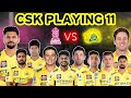 IPL 2026 CHENNAI SUPER KINGS PLAYING 11 AGAINST RAJASTHAN ROYALS CSK VS RR PLAYING XII