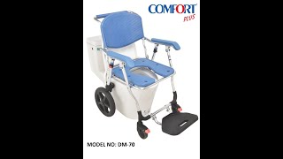 Comfort Plus DM-70 Banyo ve Tuvalet Özellikli Tekerlekli Sandalye