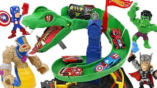 Avengers Hulk, Spider-Man! Break through the snake track! | DuDuPopTOY